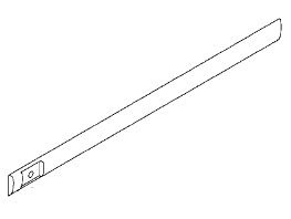 Listwa ochronna drzwi przednie lewe ASTRA G (4D,5D)(tabliczka)